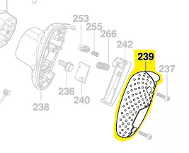 couvercle poignée réf. 2 610 001 607 défonceuse GOF 1600 CE